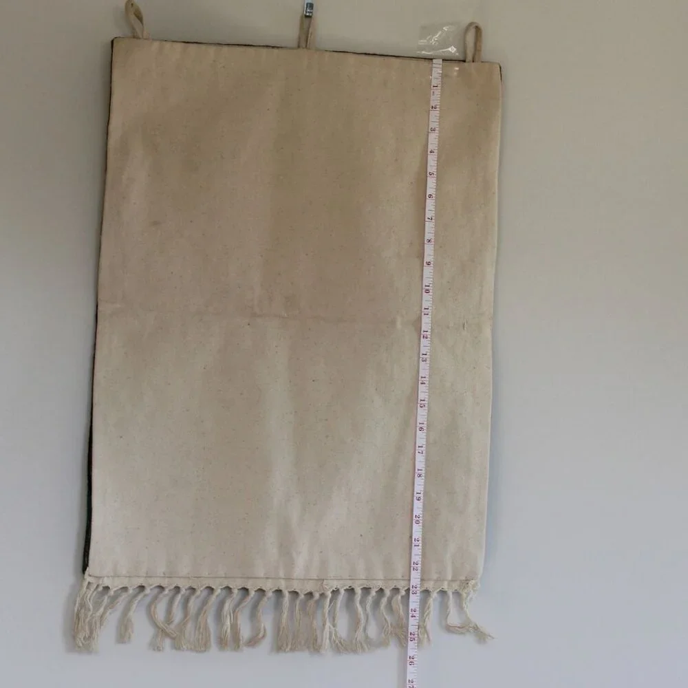 Vintage Deer Wall Hanging Tapestry Embroidery 23X17 Folk tale
